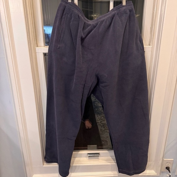 Yeezy Gap Polar Fleece Joggers Wide Leg Zip Ankle Navy Blue  Sz XL NWT - Picture 4 of 13